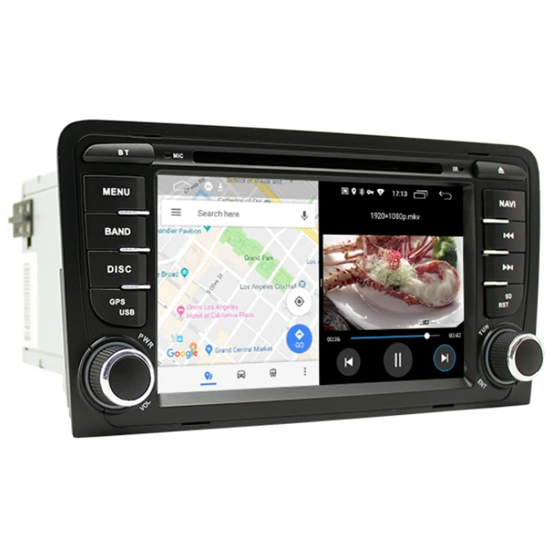  IPS DSP 2G 32G Android 9.0 CAR DVD GPS for Audi A3 8P 2003-2012 S3 2006-2012 RS3 Sportback 2011 Mul