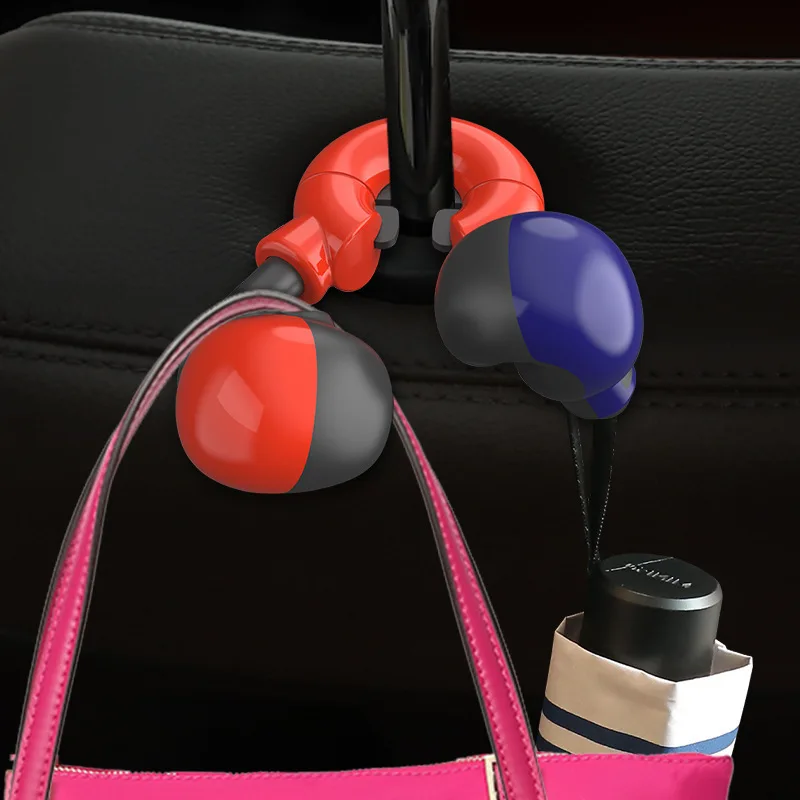 Boxing Car Seat Hook Multi-function Creative Hang For Umbrella Bag Bottle ABS Plastic Auto Fastener Clip Interior Accessories