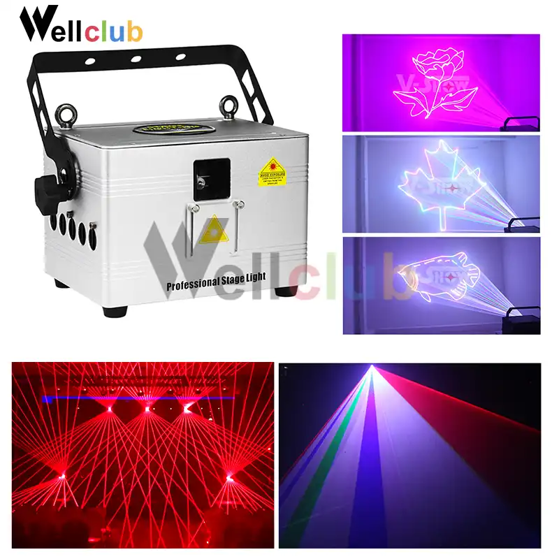 3w Rgb Animation Laser Stage Light Programmable Projector Dmx Beam