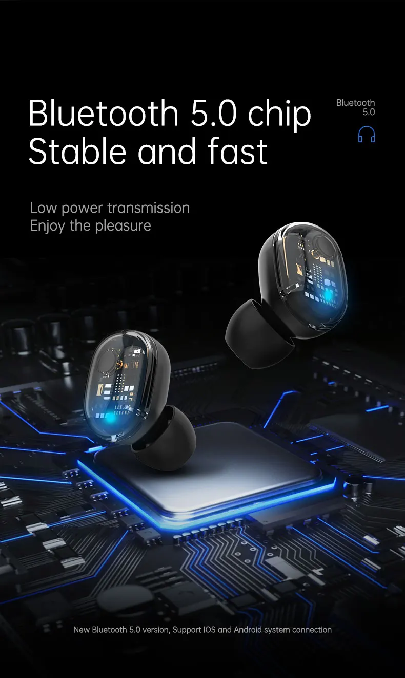 Новые беспроводные наушники Bluetooth гарнитура HIFI мини-наушники-вкладыши спортивные наушники для бега для телефонов HD наушники для звонков