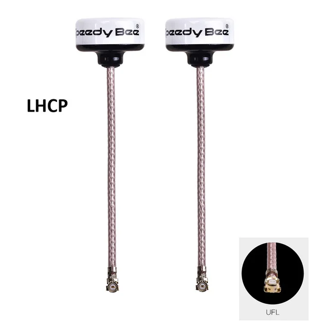 Новое поступление 2 шт. скоростная Bee 5,8 ГГц FPV антенна 2.0Dbi RHCP LHCP SMA/RP-SMA/UFL/MMCX для FPV гоночный Дрон мультиротор - Цвет: 2PCS LHCP-UFL