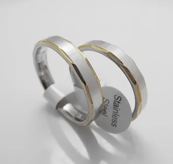 

Wholesale 36 pcs 4mm Fashion Inner arc Cutting on both sides Stainless steel Lady rings