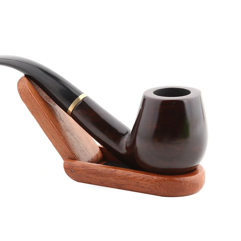 1pcWoodenPipeStandRackFoldableHolderForTobaccoPipeSmoking