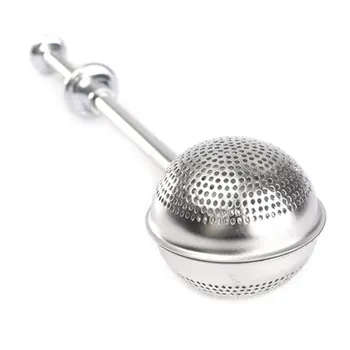 

304 stainless steel tea filter retractable seasoning ball bag soup soup ball tea bag tea leakage tea filter bubble tea set