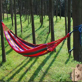 

Outdoor Leisure Port Outdoor Leisure Portable Hammock canvas Hammocks Ultralight Camping Hammock with backpack Hot Sale rainbow