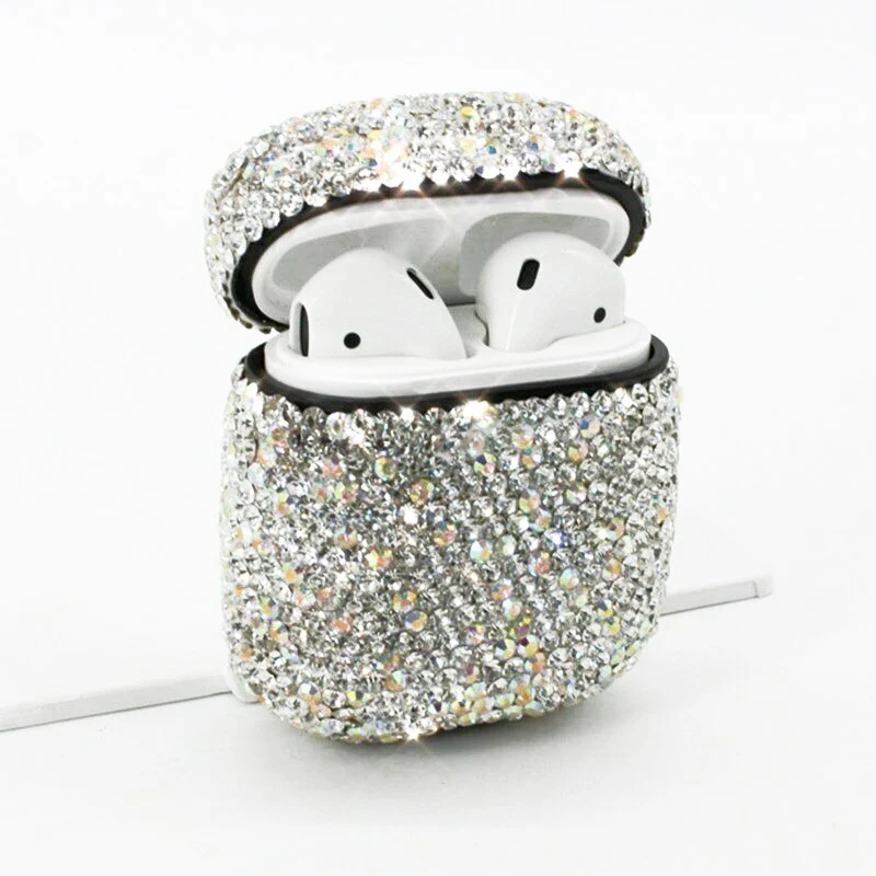 С декором из кристаллов; чехол защитный чехол для Apple для airpods NC99