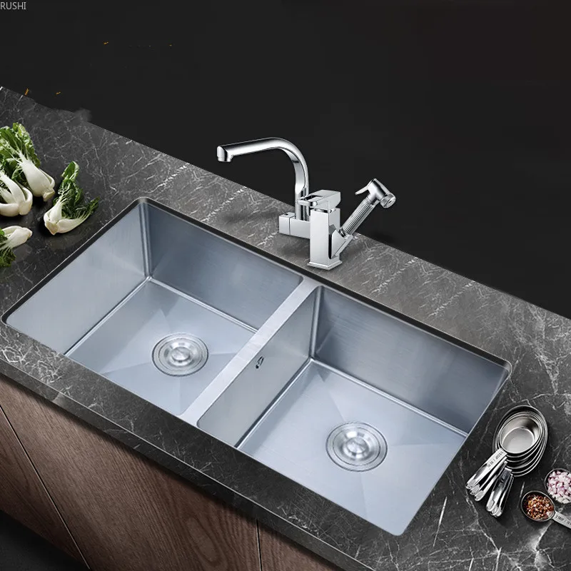 Large Size Vegetable Washing Basin Set Double Bowl Kitchen Sink Large Size Vegetable Washing Basin Set