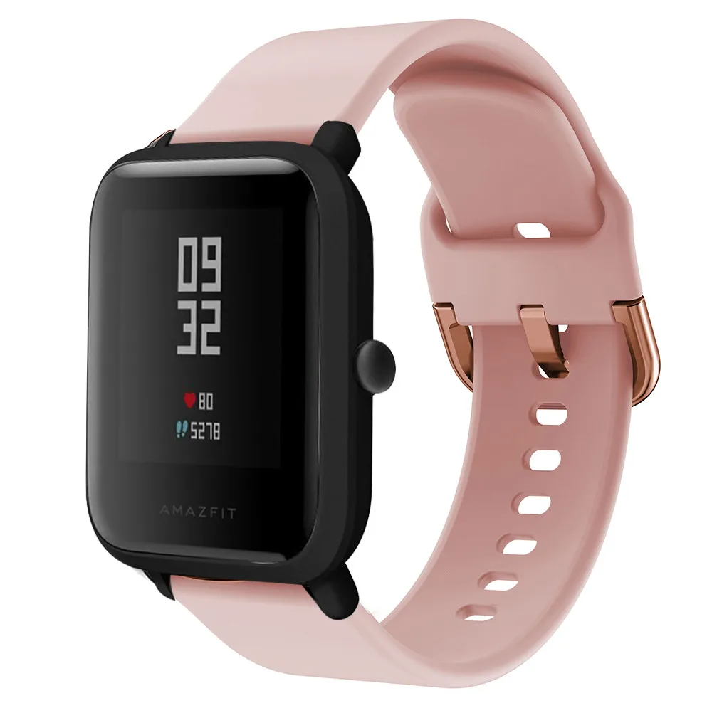 Спортивный ремешок для наручных часов для Xiaomi Huami Amazfit Bip Lite Youth GTS GTR 42 мм ремешок для часов 20 мм переносной браслет для наручных часов