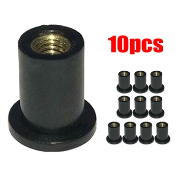 

10x Fairing Screws With Rubber Nut M4 Neoprene For Fairing Window Motorcycle New High Quality
