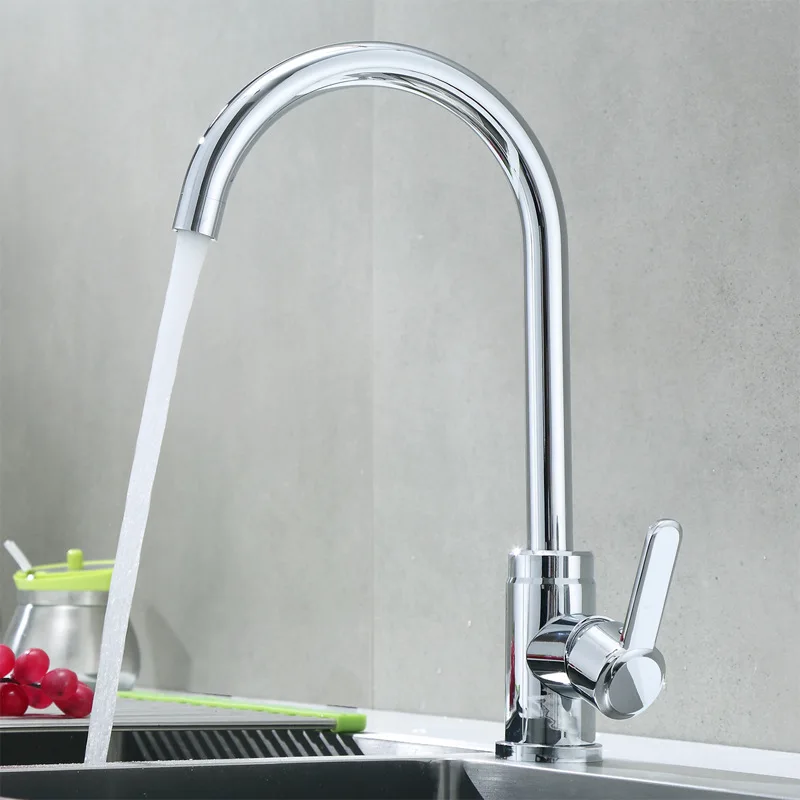 

Kitchen Faucet Hot And Cold Washing Basin Household Faucet Sink Wash Basin 304 Stainless Steel Rotating High Standard Electropla