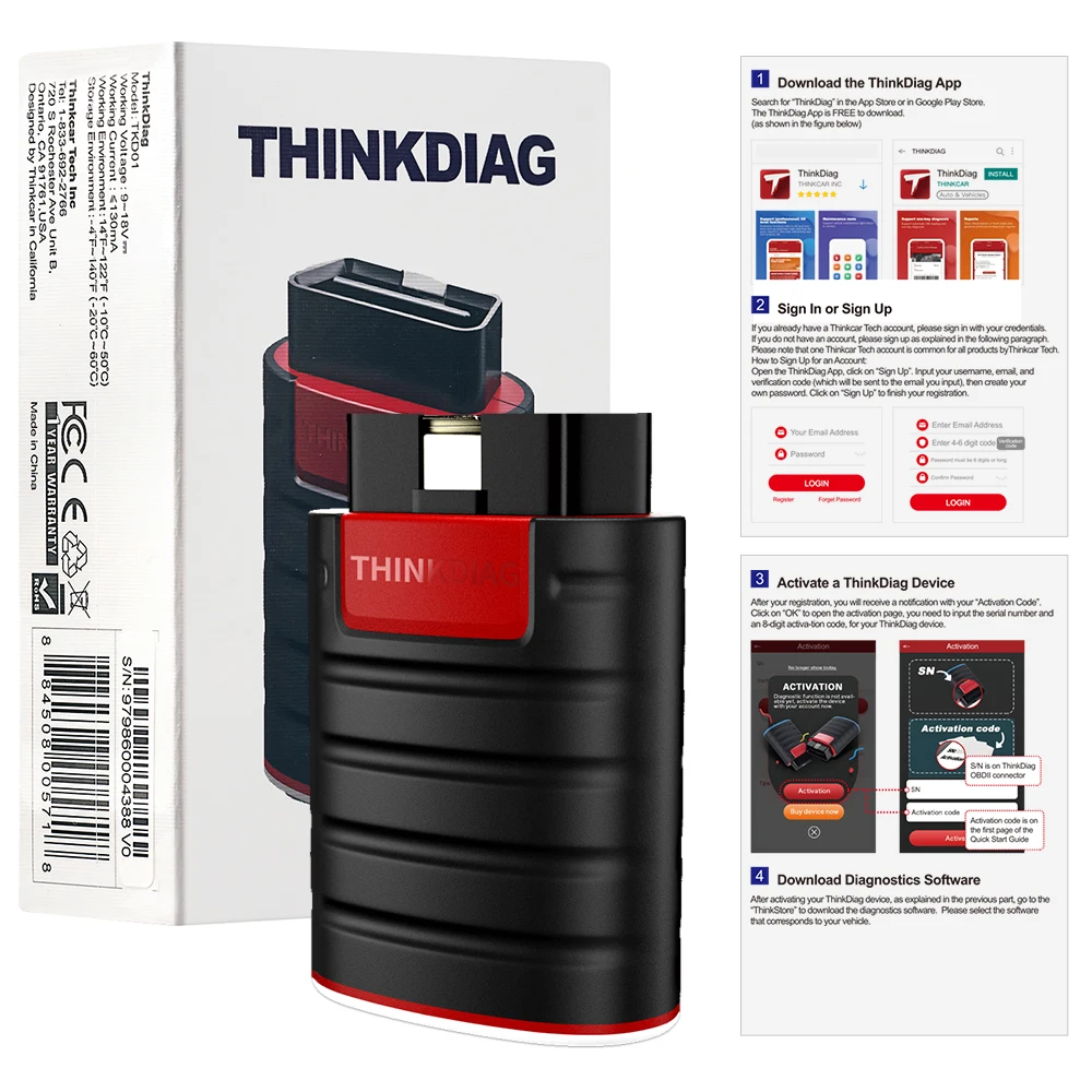 THINKCAR 自動車診断機 リセット、コーディング、フルシステム診断 Amazon.co.jp: Thinkcar Thinkplus OBD2 コードリーダー カー