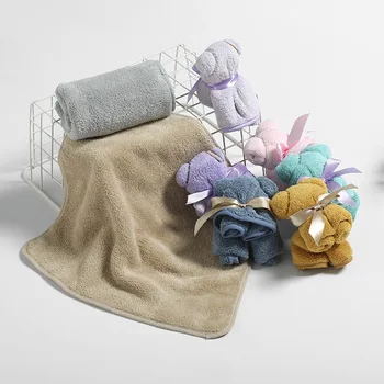 

10pcs/set Cartoon Bear Towel Household Face Serviette Personalized Wedding Gift Thank You Guest Favor Souvenir Wholesale Item