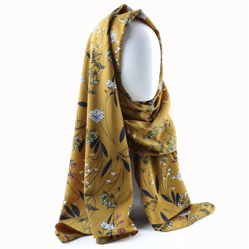 Новое поступление Классический премиум шифон Макси облако хиджаб шарф платок Мягкий Ислам Мусульманские шарфы зима лето солнцезащитный шарф для девочек - Цвет: style 7