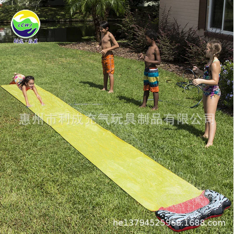 New Style Children Water Slide Summer Day Water Toys Outdoor Lawn Water Spouting Chute Single Person Surfing Water Toys
