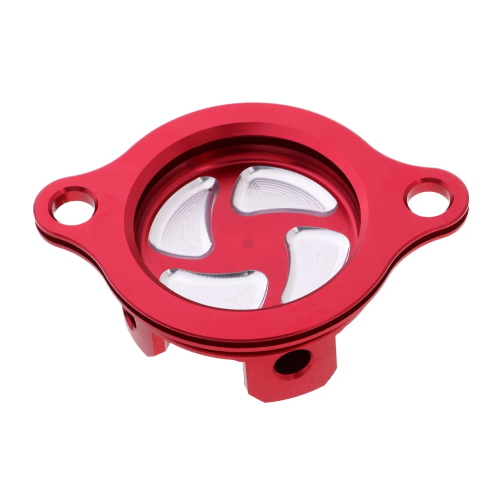 Red Oil Filter Cover Cap For Honda CRF 250R 2010-2017 Motocross 