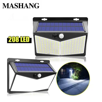 

Solar light LED wall lamp 3 modes outdoor ip65 wireless PIR motion sensor suitable for garden path garden decoration lighting