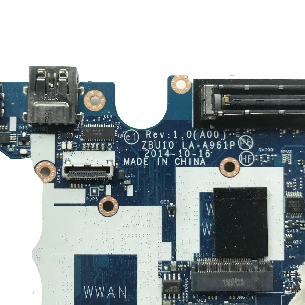 Для DELL Latitude E7450 Материнская плата ноутбука CN-0Y15C1 0Y15C1 Y15C1 ZBU10 LA-A961P с SR23V I7-6500U Процессор DDR3L мб тестирование