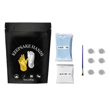 

Infant Hand Foot Molding Kits - Baby Hand Foot 3D Casting Clay - Durable Safe Hand Foot Plaster Casts For Newborn Memory Recordi