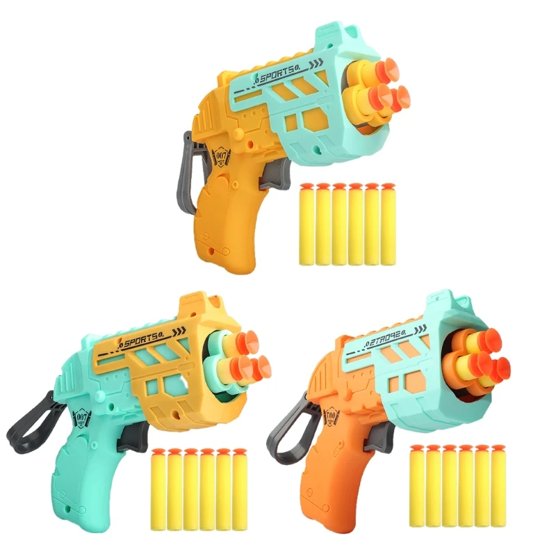 

Foam Blaster Battle Game Space Guns Melee Game with Manual Trigger Rotate Head Safety Outdoor Play Supplies Boys Favors