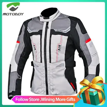 

Motoboy Spring Cold-proof Motorcycle Jacket Moto+Protector Motorcycle Pants Moto Suit Touring Clothing Protective Gear Set