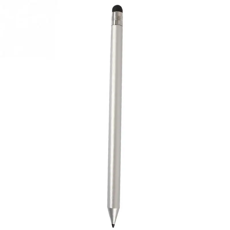 Серебристый Lightweight Touch Screen Stylus Pen Phone Accessories Wear Resistance Capacitive Pencil Navigation Writing Game Console Tablet - Цвета: Серебристый