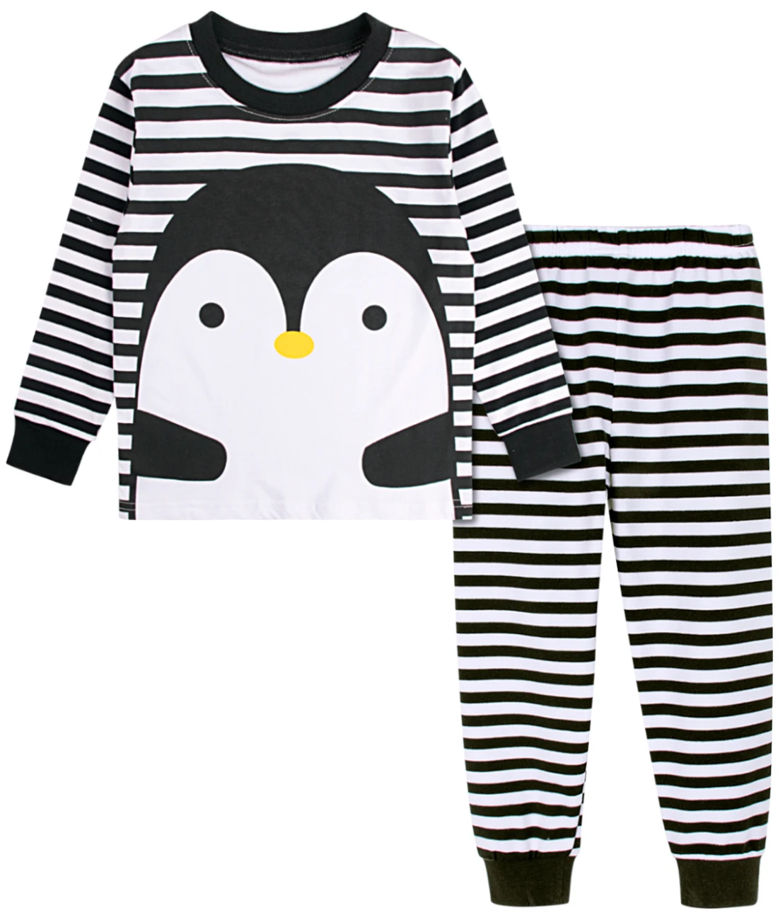 Penguin Детская Пижама для мальчиков Детские пижамы Пижама с динозавром ребенок мультфильм пижамы ночное год на весну и зиму Пижама для мальчика - Цвет: Penguin