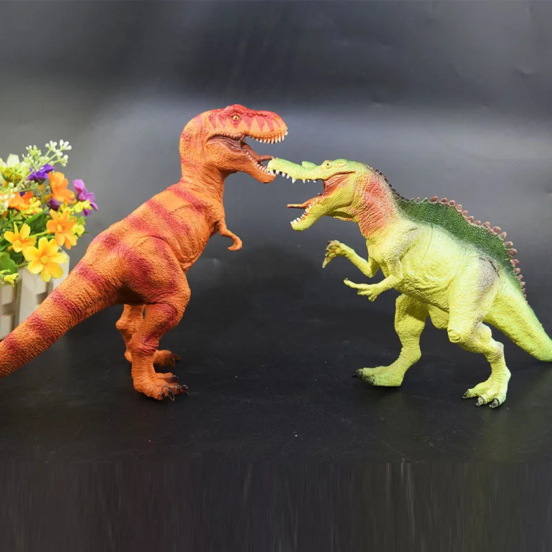 

Jurassic Simulated Dinosaur Models Toy Plastic T-Rex Triceratops Model Ornaments Educational Toy