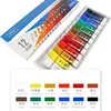 Pintura acrílica profesional de 12/24 colores 15ml tubos pintura de dibujo pigmento cuadro de pared pintado a mano para artista DIY ► Foto 3/6