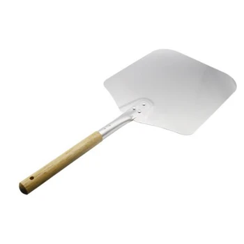 

58cm Aluminum Pizza Shovel with Wooden Handle for Pala Pizza Cake Baking Tools Accessory Pizza Knife Cheese Cutter Peels Shovel