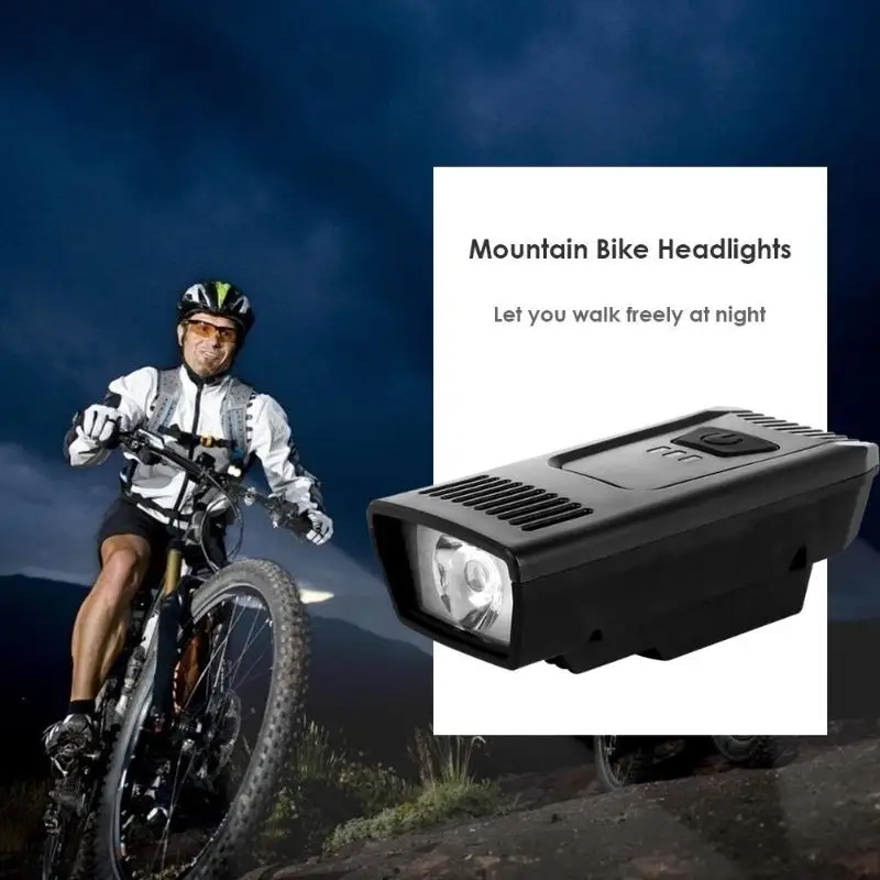 Bike Front Light USB Rechargeable 4 Mode Bicycle Headlight Flashlight Lamp 500 mAh 55 Lumen Safety Warning lamp