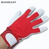 QIANGLEAF Brand Fashion Red Products Mechanic Leather Coated  Work Gloves Safety Industrial Working Protective Sport Glove 5163 ► Photo 3/5