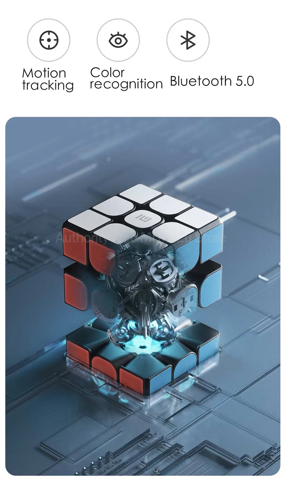 Xiaomi Mijia Смарт Стразы «Кубик Рубика» 3x3x3, 6-axis сенсор Цвет квадратный магический куб головоломка образования работать с Mijia APP