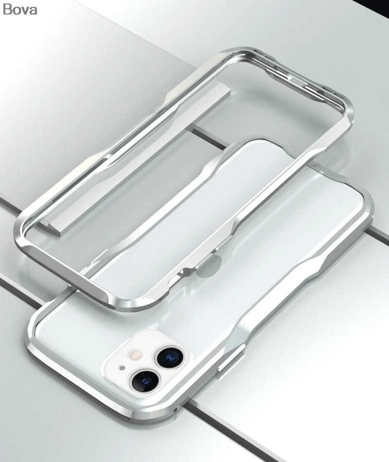Чехол для iPhone 11 Pro Max, роскошное лезвие, стильный трендовый модный алюминиевый бампер для iPhone11 Pro Max+ 2 пленки(1 передняя+ 1 задняя - Цвет: LR Silver