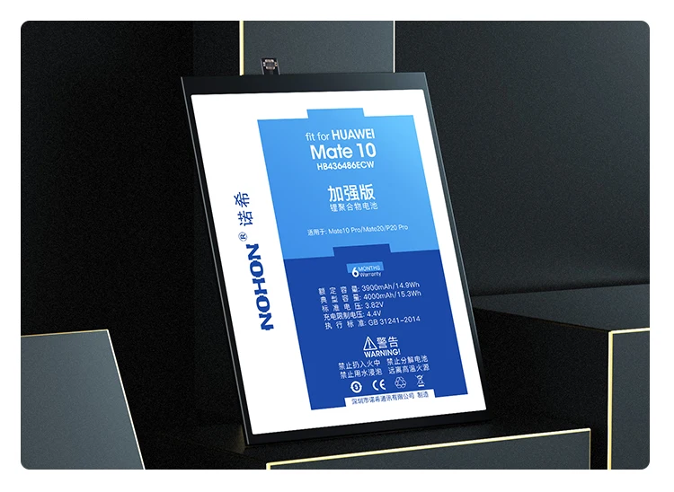 NOHON батарея мобильного телефона для huawei mate 10 20 9 8 7 S P20Pro сменная батарея HB436486ECW HB396689ECW Bateria Batarya