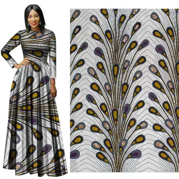 

African Cotton Real Printed Wax Fabric 2020 New Arrival Ankara Nigerian Veritable Wax Print Fabric For Wedding Party Dress