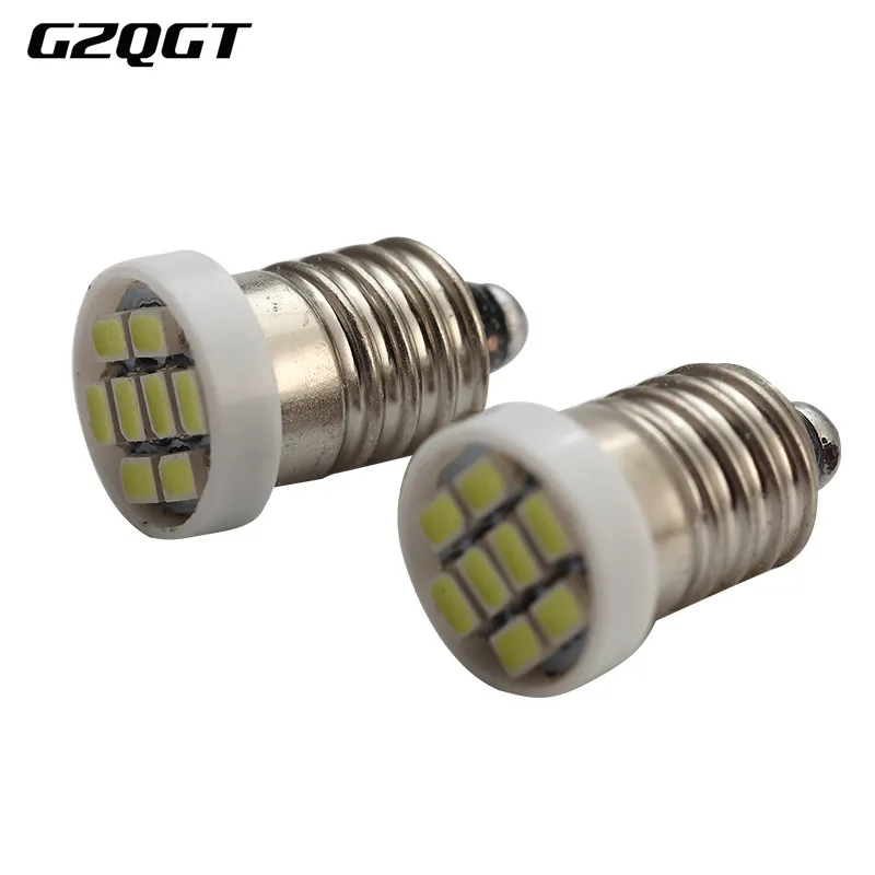 100X Free Shipping Xenon white blue red yellow green E10 8 SMD 1206 LED 8SMD 3020 DC 12V Screw Led Bulb Lamp Light | Автомобили и