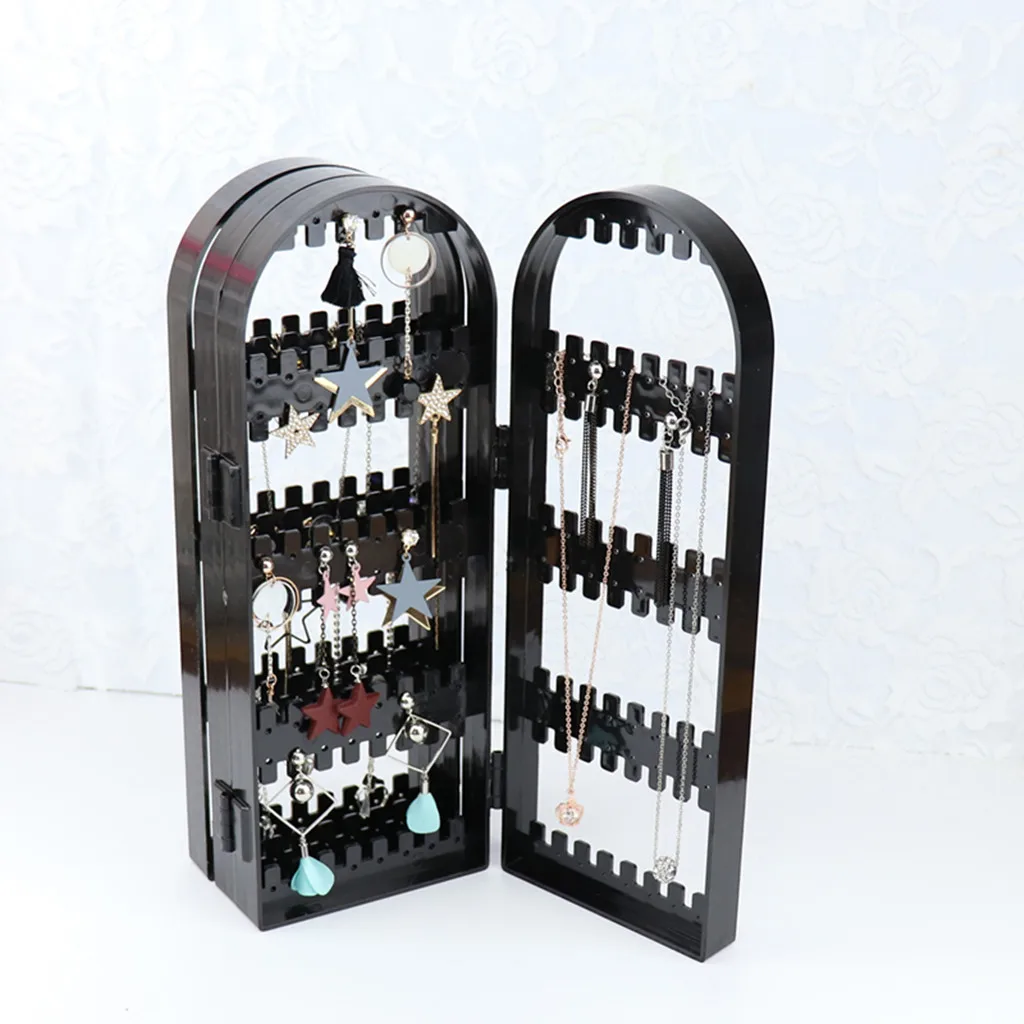 

Useful Foldable Multilayer Earrings Jewelry Display Rack Holder Organizer