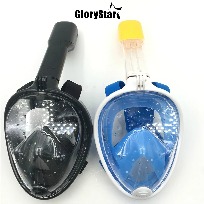 

GloryStar Underwater Scuba Anti Fog Full Face Mask Snorkeling Set Respiratory masks Safe and waterproof For Gopro Accessories