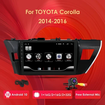 

for Toyota Corolla 2013 2014 2015 Android 10 10.1'' Rom 32GB Car GPS Navigation Radio Multimedia Player support TPMS DTV DAB OBD