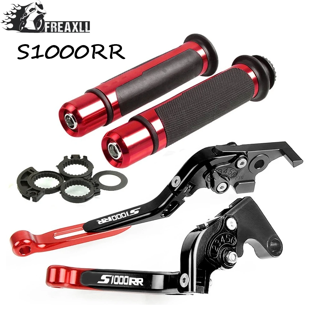 

Motorcycle Adjustable Folding Brake Clutch Levers Handlebar Hand Grips For BMW S1000 R RR S1000RR 2010-2014 2011 2012 2013