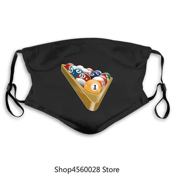 

Herren Unisex Kurzarm mask Billardkugeln Snooker Comfortable mask Casual cartoon Washable Windproof Anti-Dust Masks Dust P pm2.5
