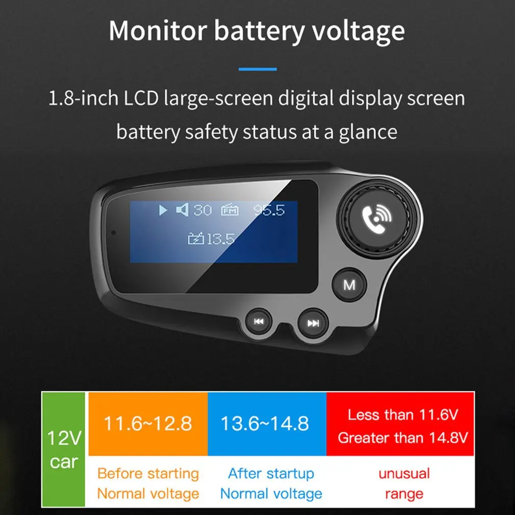 Многофункциональный V5.0 Автомобильный Mp3 музыкальный плеер беспроводной Fm автомобильный беспроводной автомобильный телефон Hands-Free автомобильный mp3-плеер