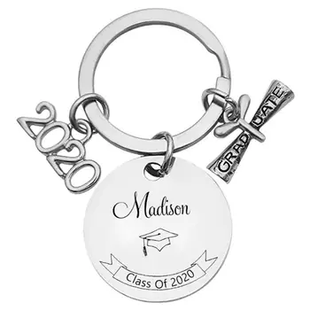 

Graduation Gift Keychain Customized Name Class of 2020 Keychain College Graduate Gift for Graduates Fahion Charm Bag Tag Gifts