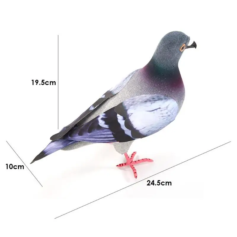 Большой искусственный голубь для домашнего сада 1 шт. имитация пенопласта модель