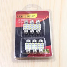 Автомобильная лампа светодиодная лампа для чтения настольная лампа двойной светильник 31 мм потолочная лампочка 36 Размеры 39 Размеры лампочка в форме оливы