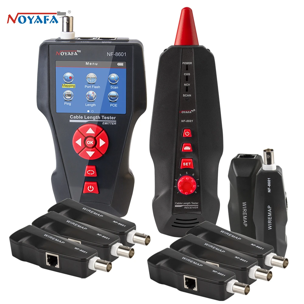 Noyafa Nf8601w 2.8 Inch Multifunctional Network Line Tracker Lcd Cable Length Tester