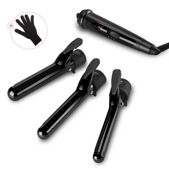 

Interchangeable 3 in 1 Hair Curler Hair Curling Iron Hair waver Tourmaline Ceramic Hair Curling Iron Hair Curler Irons Set