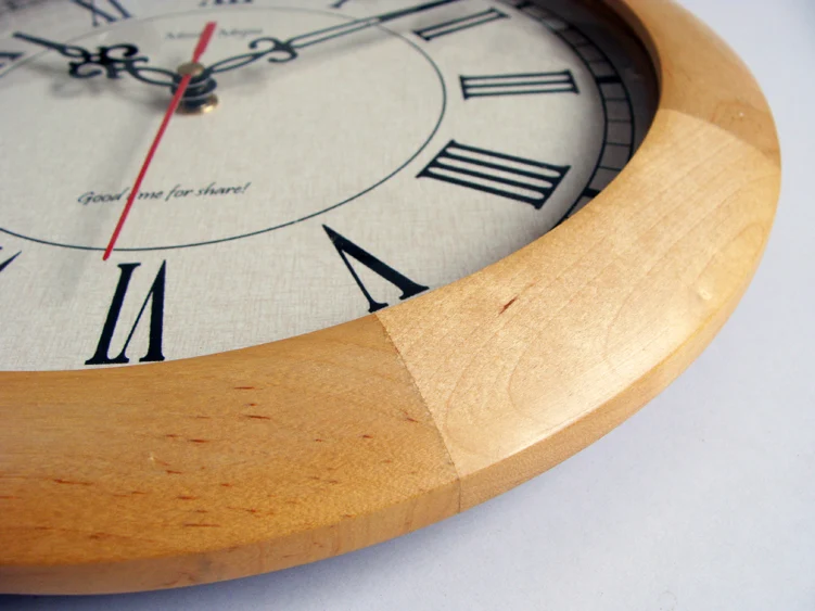 Japanese Style Wall Clock Vintage Wood Clock Mechanism Wall Watches Home Decor Bedroom Silent Living Room Duvar Saati Gift FZ569