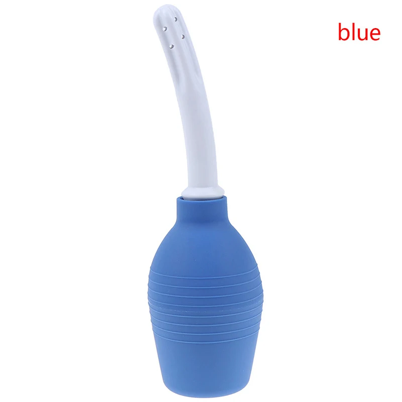blue Анальный очиститель для вагины клизмы 2 типа Медицинская резиновая очистка ёмкость для очистителя клизмы колба гигиенический инструмент для здоровья - Цвет: blue