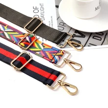 Cross Belt Hand Adjustable Body Purse Crossbody Replacement Strap Soft Color Strip Strap Adjustable Ladies Bag Accessories